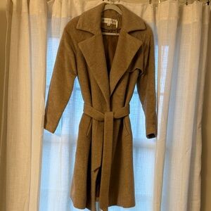Trina Turk Camel Wool Blend Coat